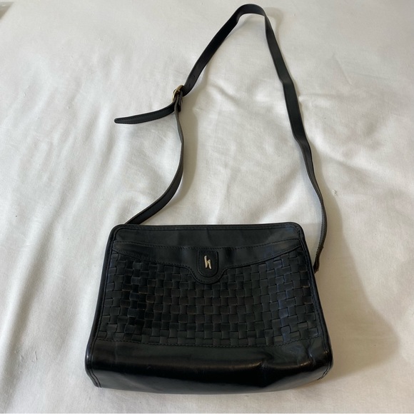 Hartmann Bags Vintage Hartmann Black Leather Shoulder Purse